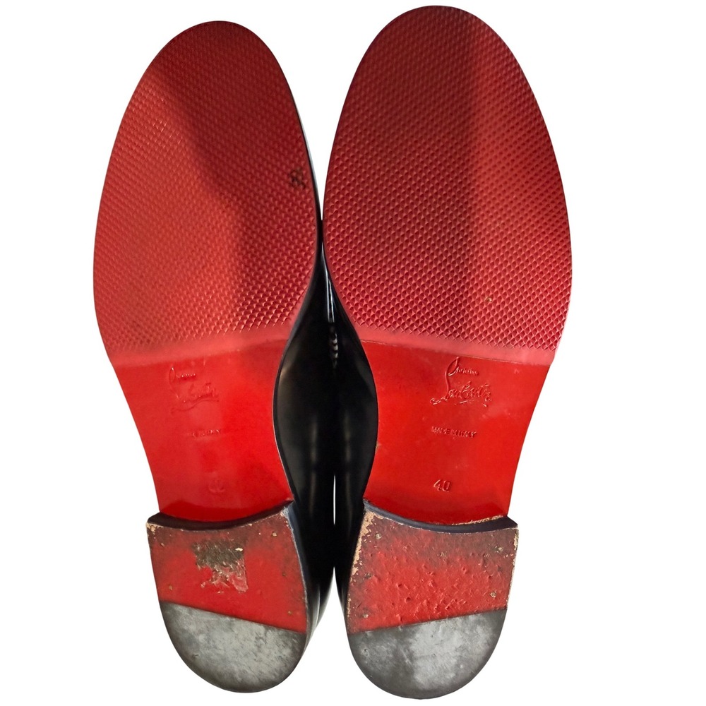 Christian Louboutin Laperouza Crest Loafers Black 40 EU or US 9 - Picture 8 of 13